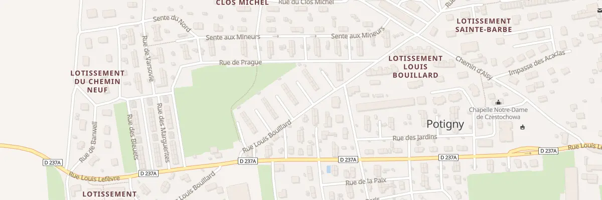 Plan du 11 Rue Louis Bouillard à Potigny