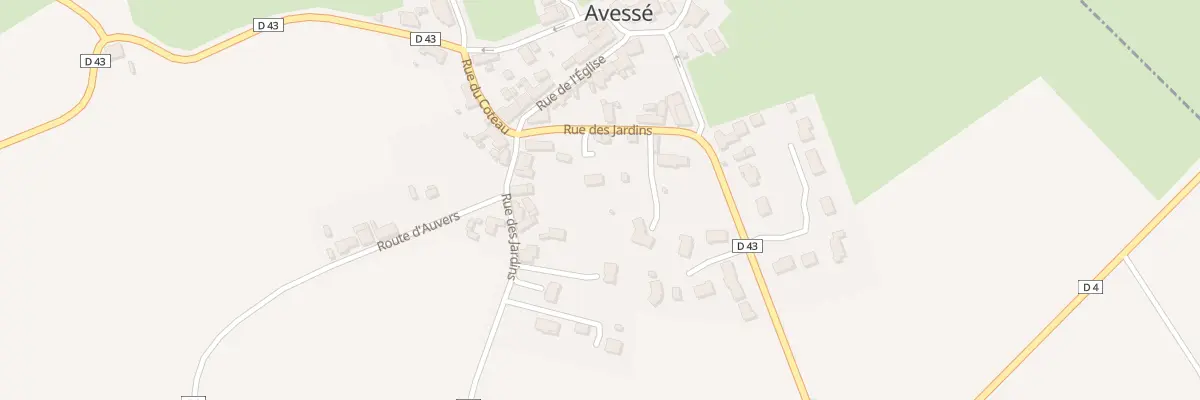 Plan du 7 Rue des Jardins à Avessé
