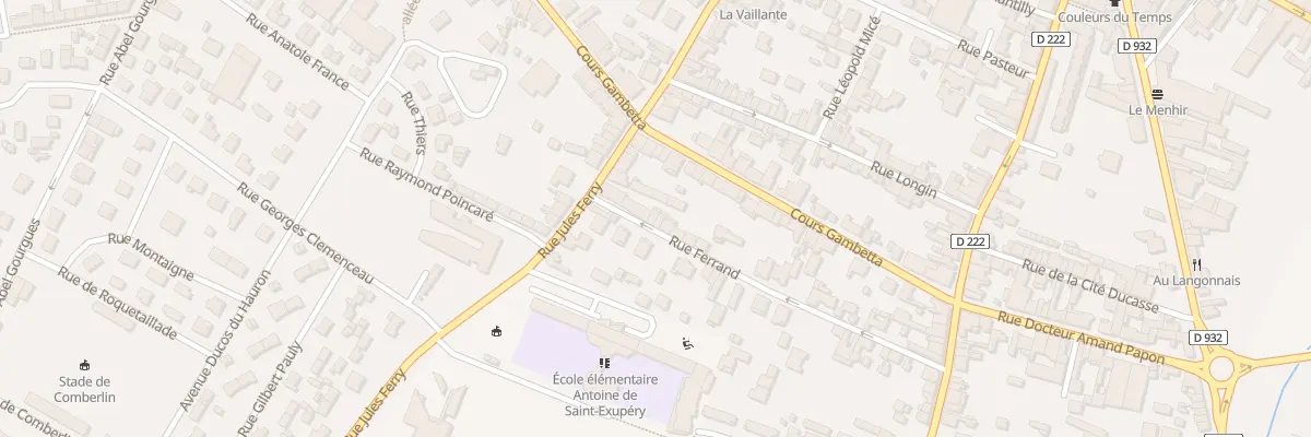 Plan du 8 Rue Ferrand à Langon