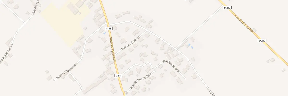 Plan du 6 Rue de la Plaine à Angaïs