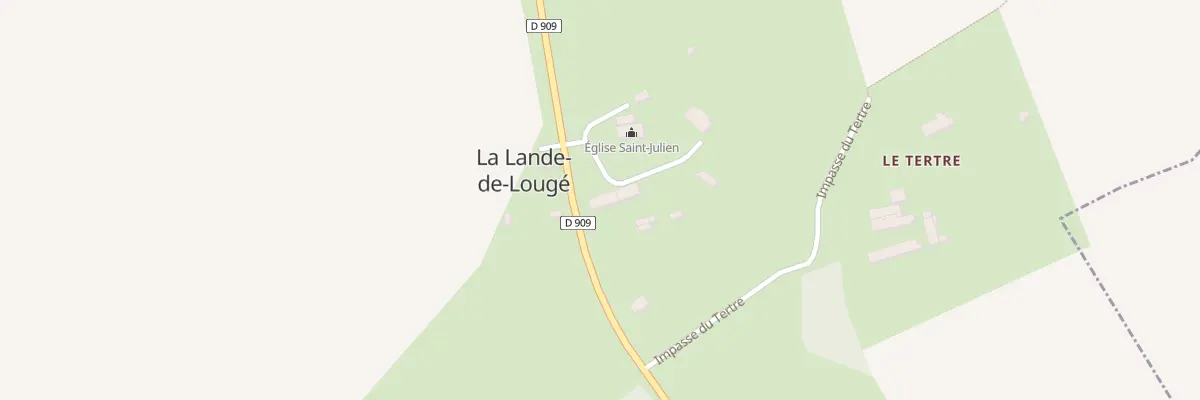 Plan du 26 Le Bourg à La Lande-de-Lougé