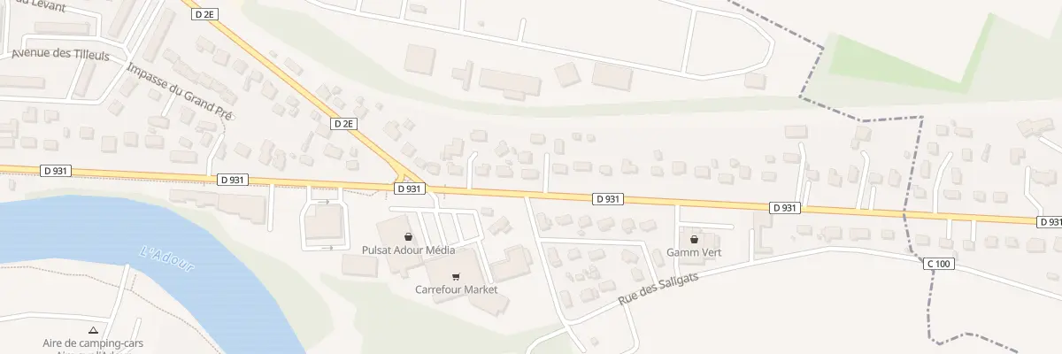 Plan du 83B Av du Quatre Septembre à Aire-sur-l’Adour