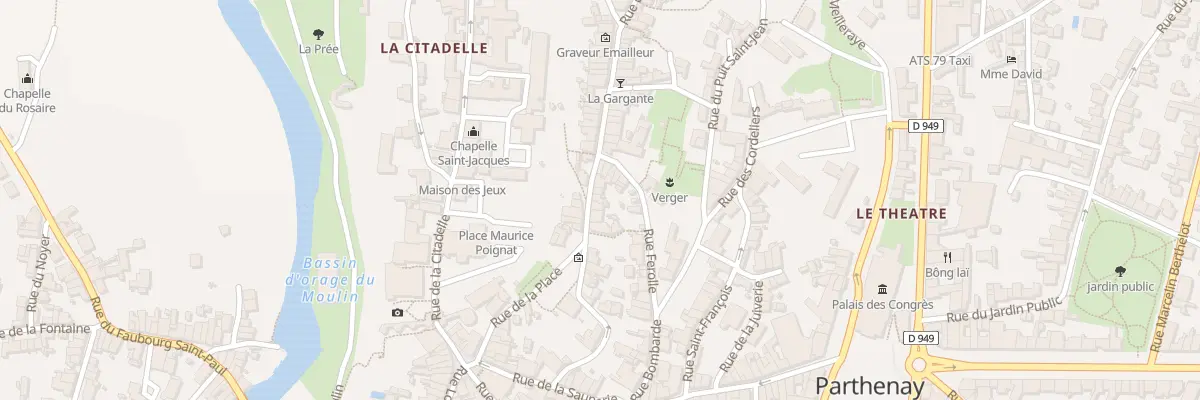 Plan du 101 Rue de la Vau Saint Jacques à Parthenay