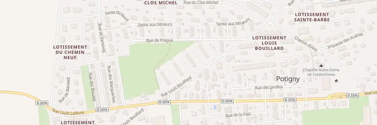 Plan du 18 Rue Louis Bouillard à Potigny