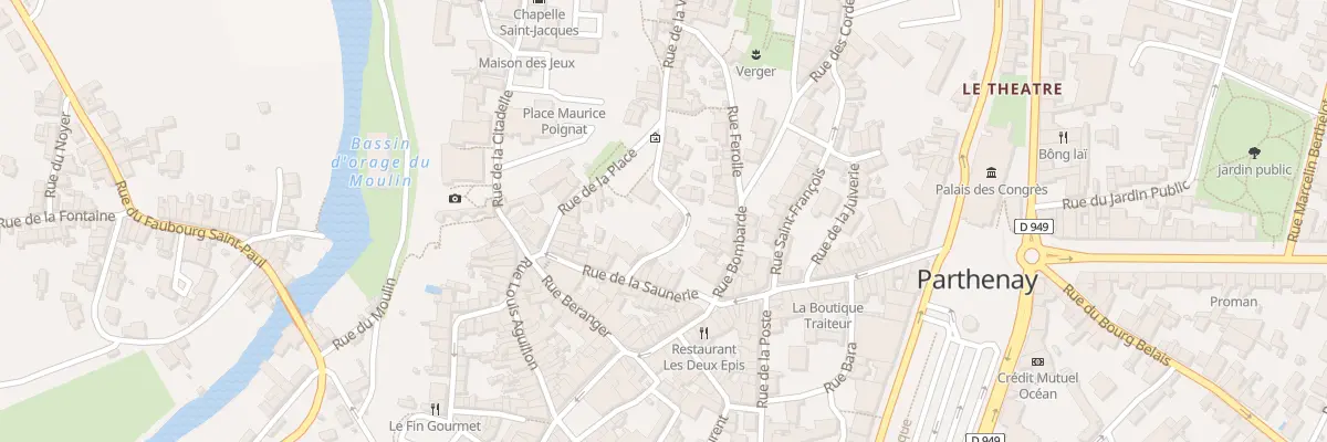 Plan du 5 Rue des Vaux à Parthenay