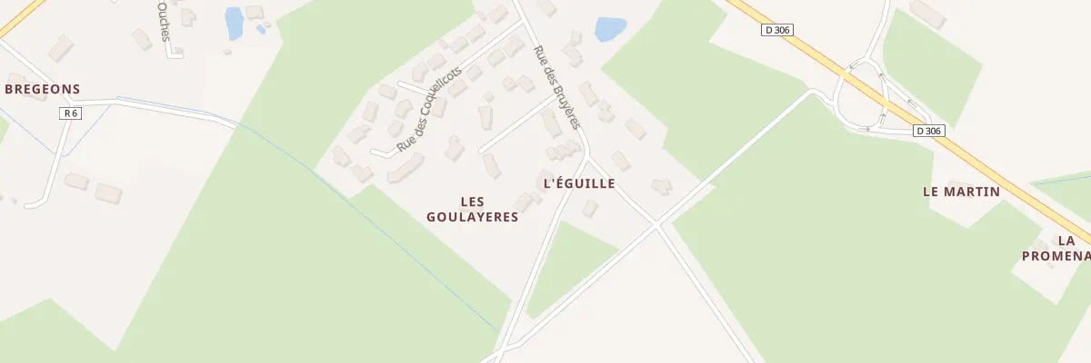Plan du 2 Rte de la Rainiere à Louailles