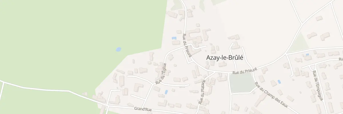 Plan du 3 Rue de l’Eglise Le Bourg à Azay-le-Brûlé