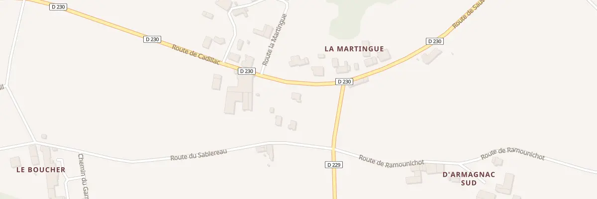 Plan du 9001 La Martingue Sud à Monprimblanc