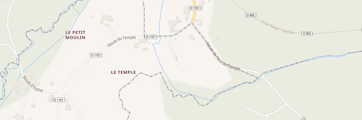 Plan du 16 Le Temple à Blésignac