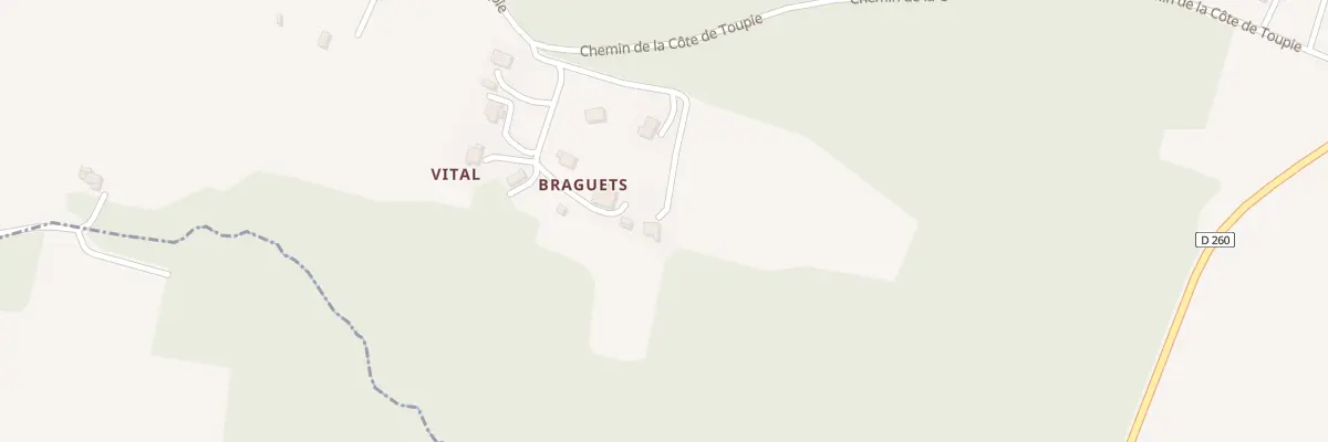 Plan du 152 Chem de Braguet à Lannux