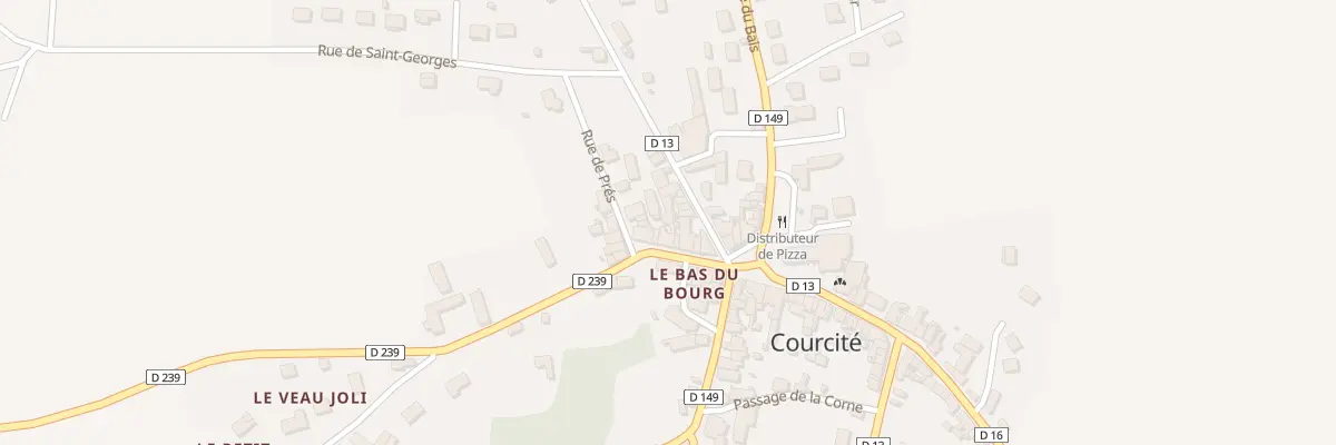 Plan du 6 Rue des Lavandières à Courcité