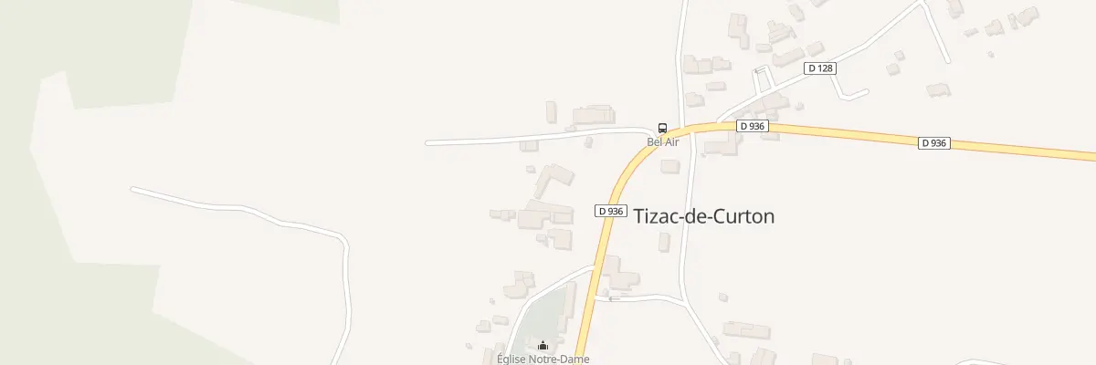 Plan du 2 Bel Air à Tizac-de-Curton