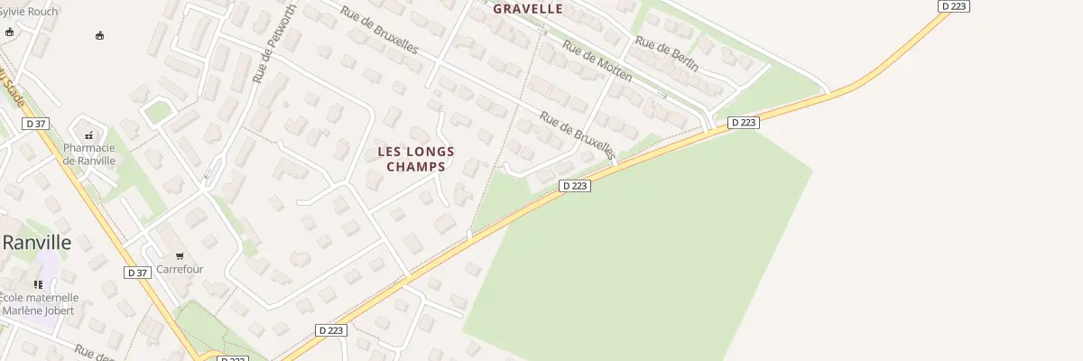 Plan du 4 Rue de Strasbourg à Ranville