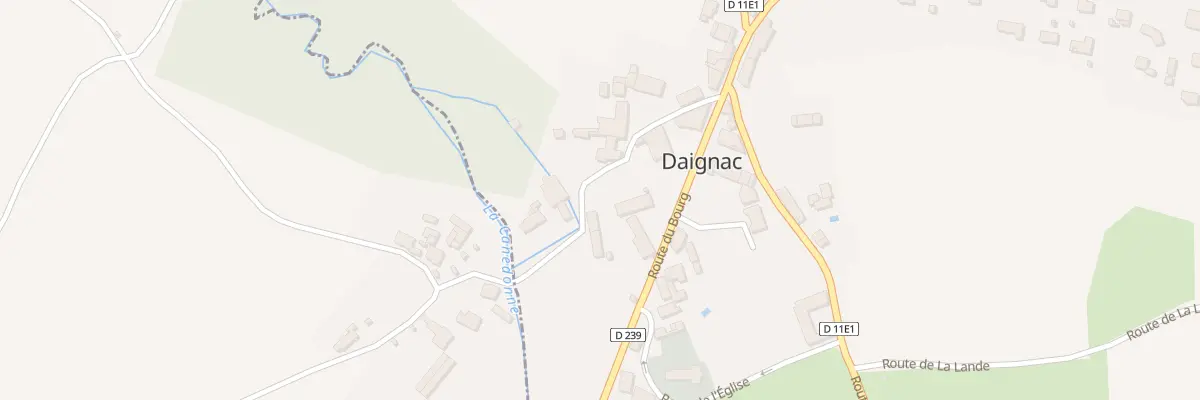 Plan du 60 Le Bourg à Daignac