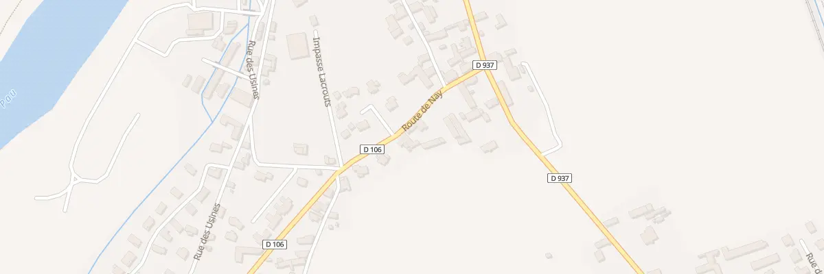 Plan du 87 Rte de Nay à Mirepeix