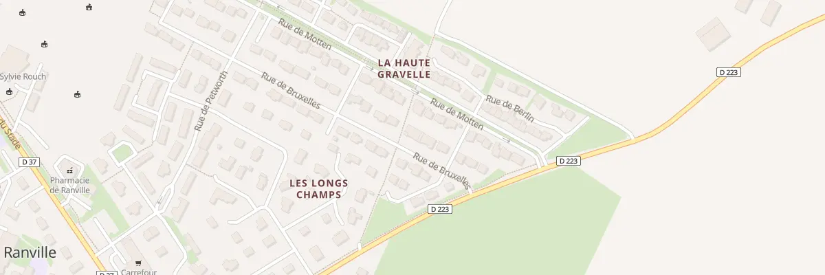 Plan du 33 Rue de Bruxelles à Ranville