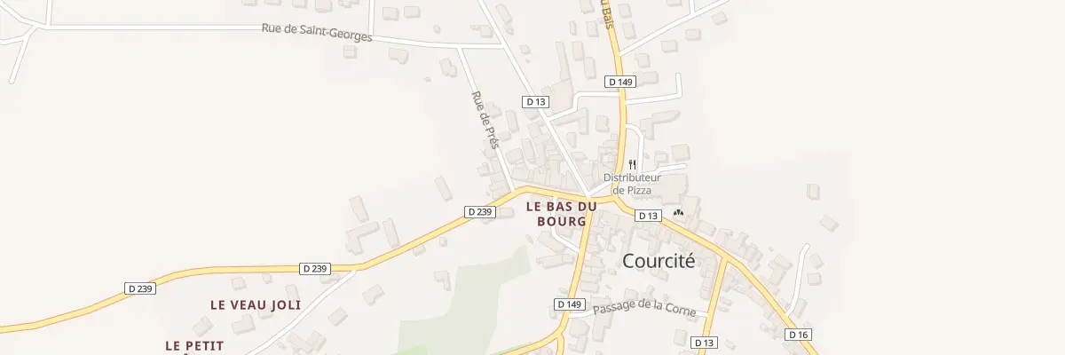 Plan du 8 Rue des Lavandières à Courcité