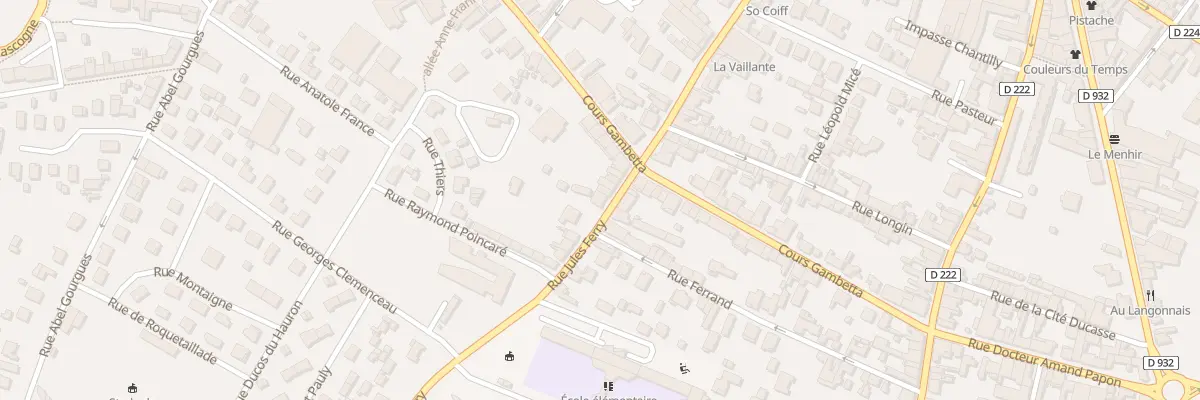 Plan du 13 Rue Jules Ferry à Langon