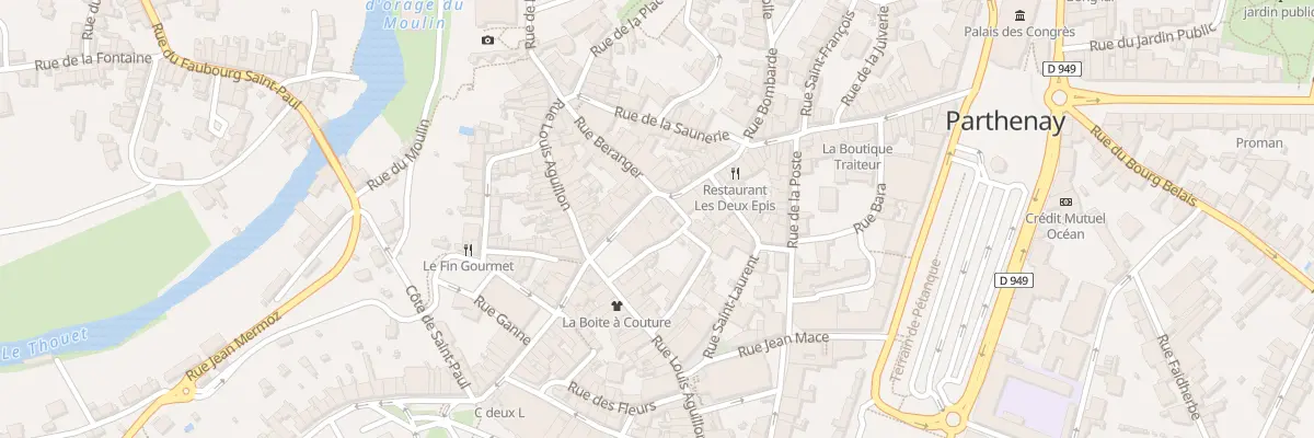 Plan du 21 Rue du Four à Parthenay