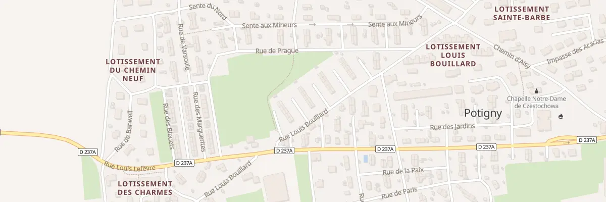 Plan du 28 Rue Louis Bouillard à Potigny