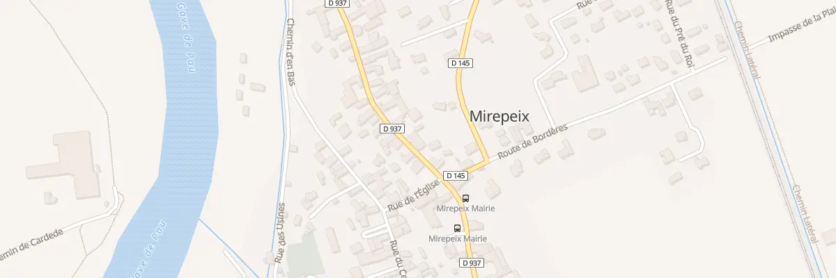 Plan du 9160 Rte de Pau à Mirepeix