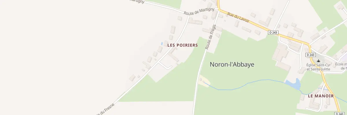 Plan du 5019 Le Bourg à Noron-l’Abbaye