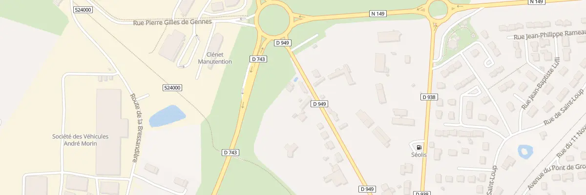 Plan du 21 Rte de Bressuire à Châtillon-sur-Thouet