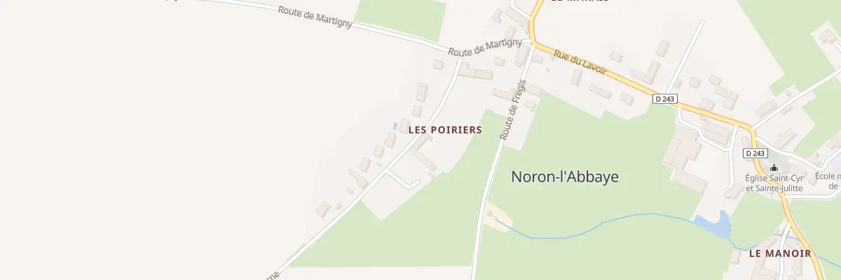Plan du 5018 Le Bourg à Noron-l’Abbaye