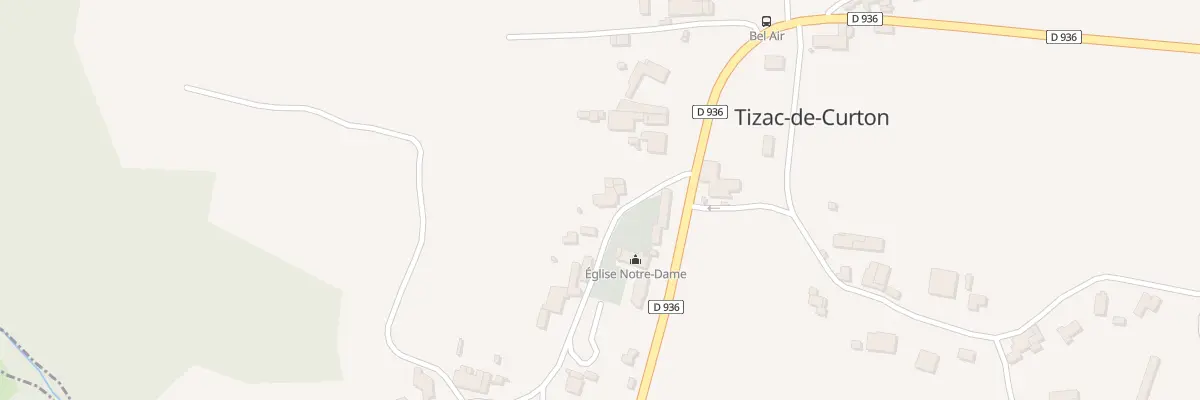 Plan du 18 Le Bourg Nord à Tizac-de-Curton