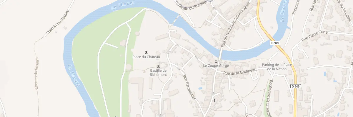 Plan du 29 Rue du Château à Parthenay