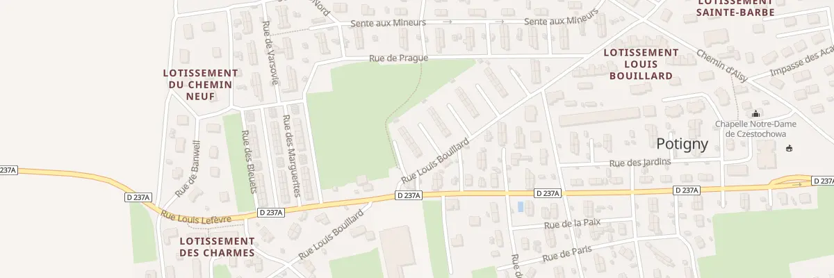 Plan du 33 Rue Louis Bouillard à Potigny