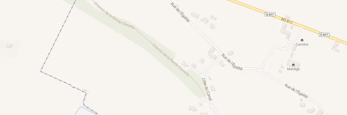 Plan du 25 Côte du Canal à Artigueloutan