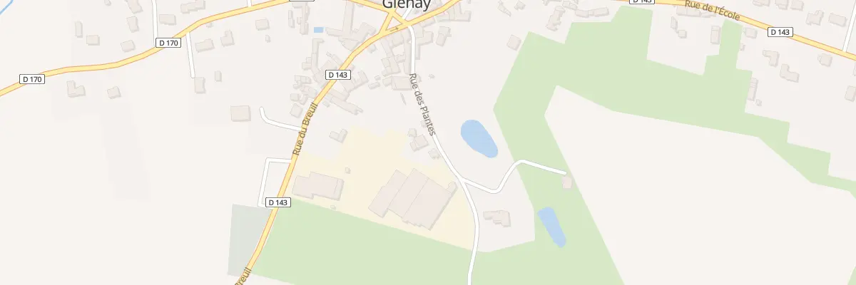 Plan du 6 Rue des Plantes à Glénay