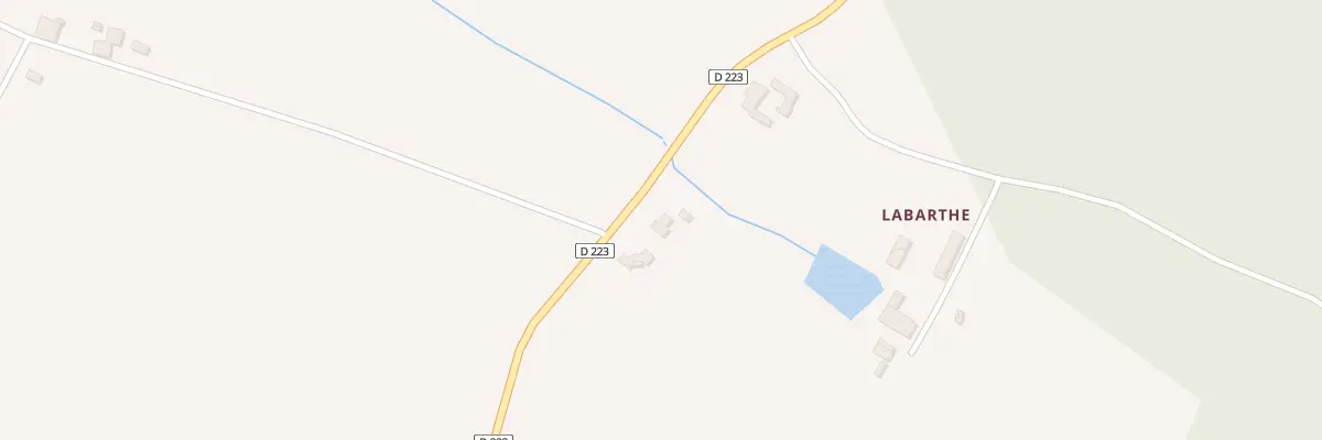 Plan du 152 Labarthe à Mazères