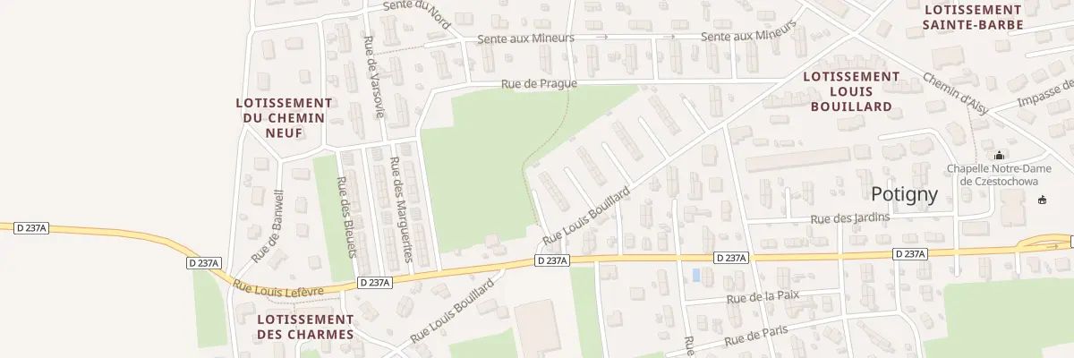 Plan du 36 Rue Louis Bouillard à Potigny