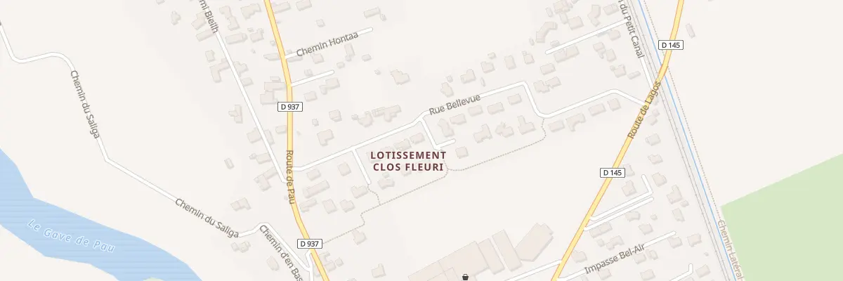 Plan du 10 Rue Bellevue à Mirepeix