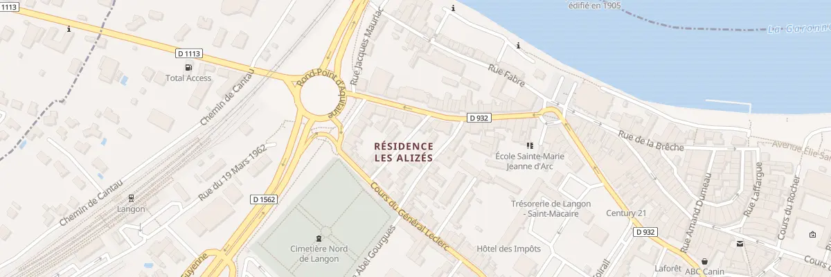 Plan du 12B Crs du Général Leclerc à Langon