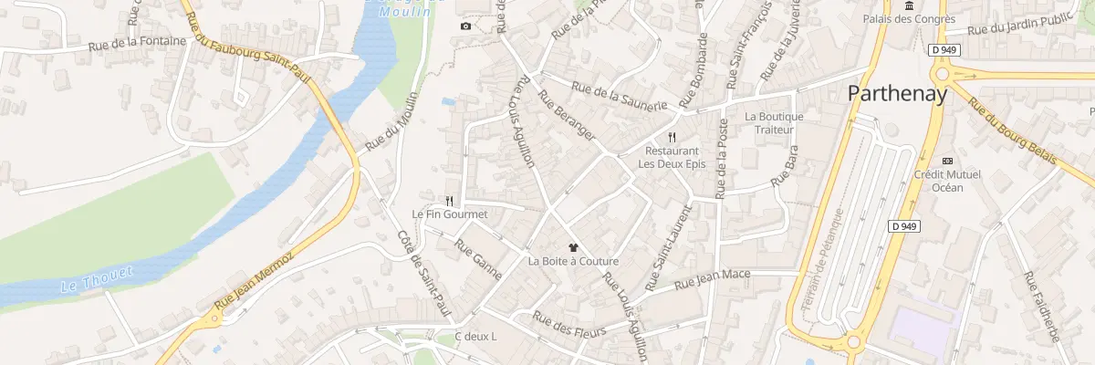 Plan du 50 Rue Louis Aguillon à Parthenay