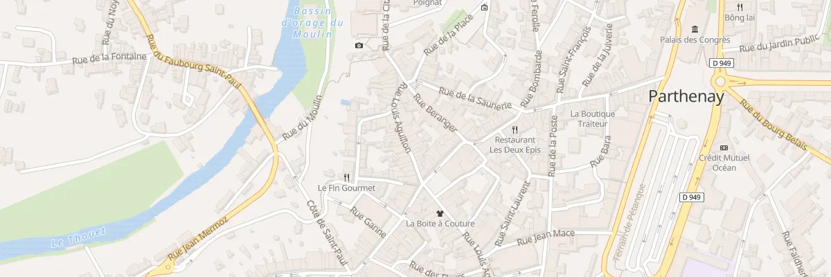 Plan du 62 Rue Louis Aguillon à Parthenay