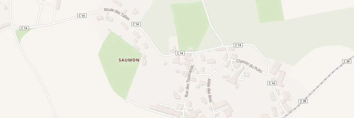 Plan du 37 Rte des Talles (Saumon) à Aigondigné