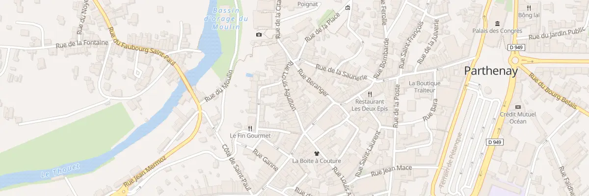 Plan du 64 Rue Louis Aguillon à Parthenay