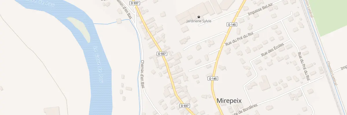 Plan du 9130 Rte de Pau à Mirepeix