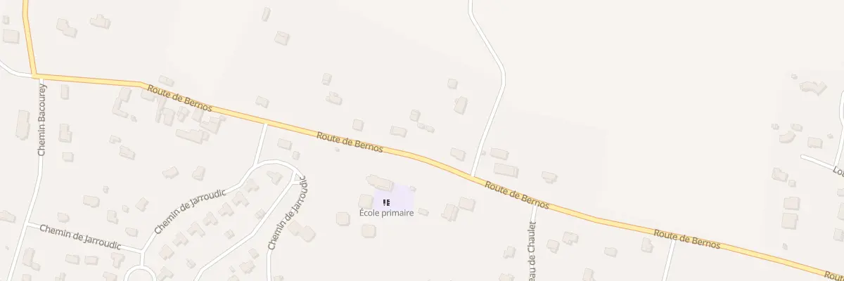 Plan du 38 Rte de Bernos à Bernos-Beaulac