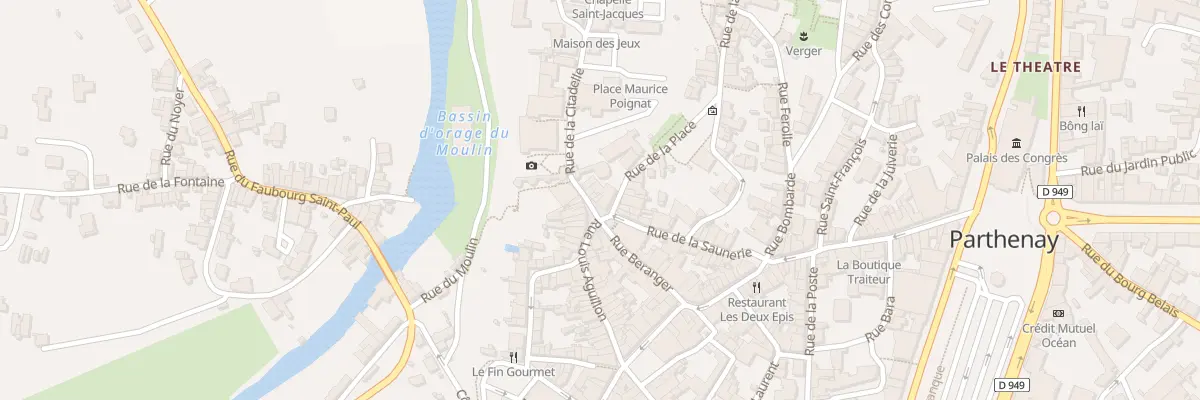 Plan du 8 Pl Georges Picard à Parthenay