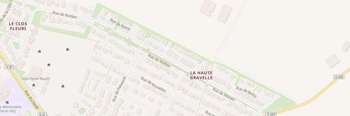 Plan du 37 Rue de Motten à Ranville