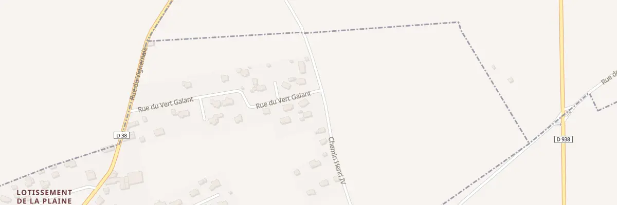 Plan du 9522 Rue du Vert Galant à Baudreix