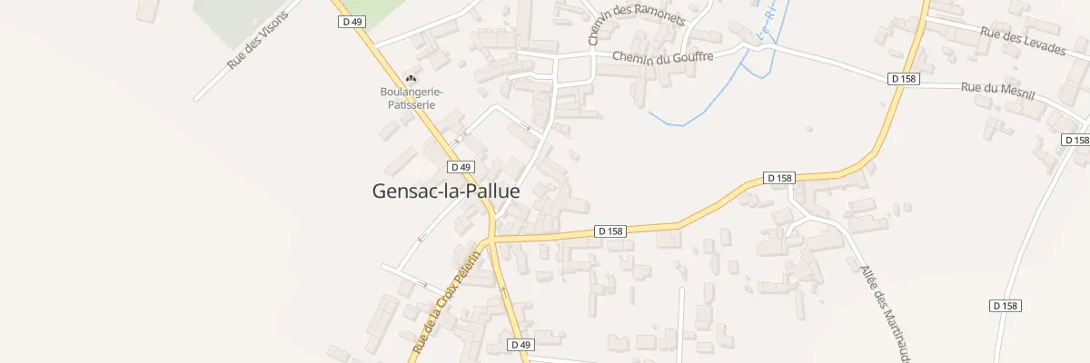 Plan du 6 Rue de l’Eglise à Gensac-la-Pallue