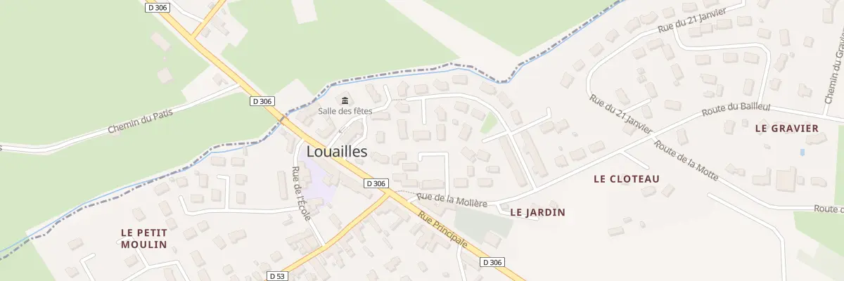Plan du 25 Rue de la Touasse à Louailles