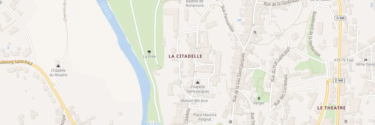 Plan du 39 Rue de la Citadelle à Parthenay