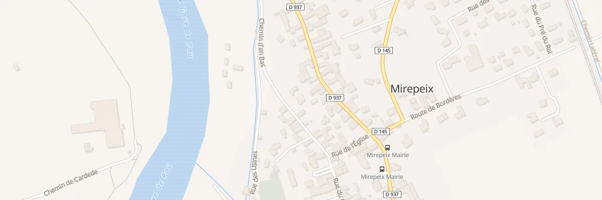 Plan du 9779 Rue du Centre à Mirepeix